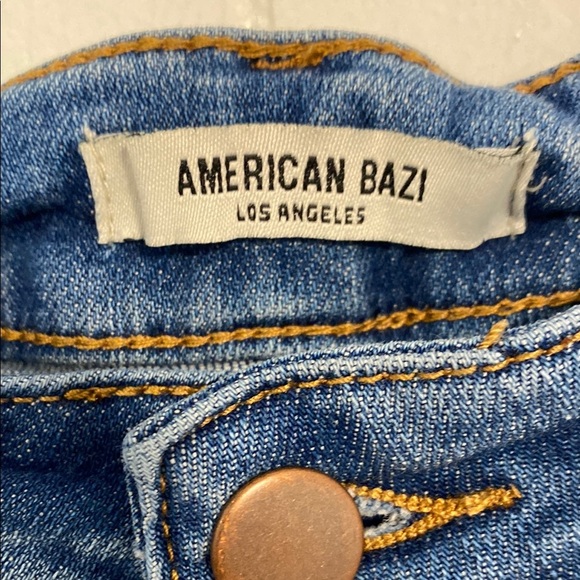 American Bazi Los Angeles Ripped Denim Skinny Jeans Size 7 - Picture 2 of 12